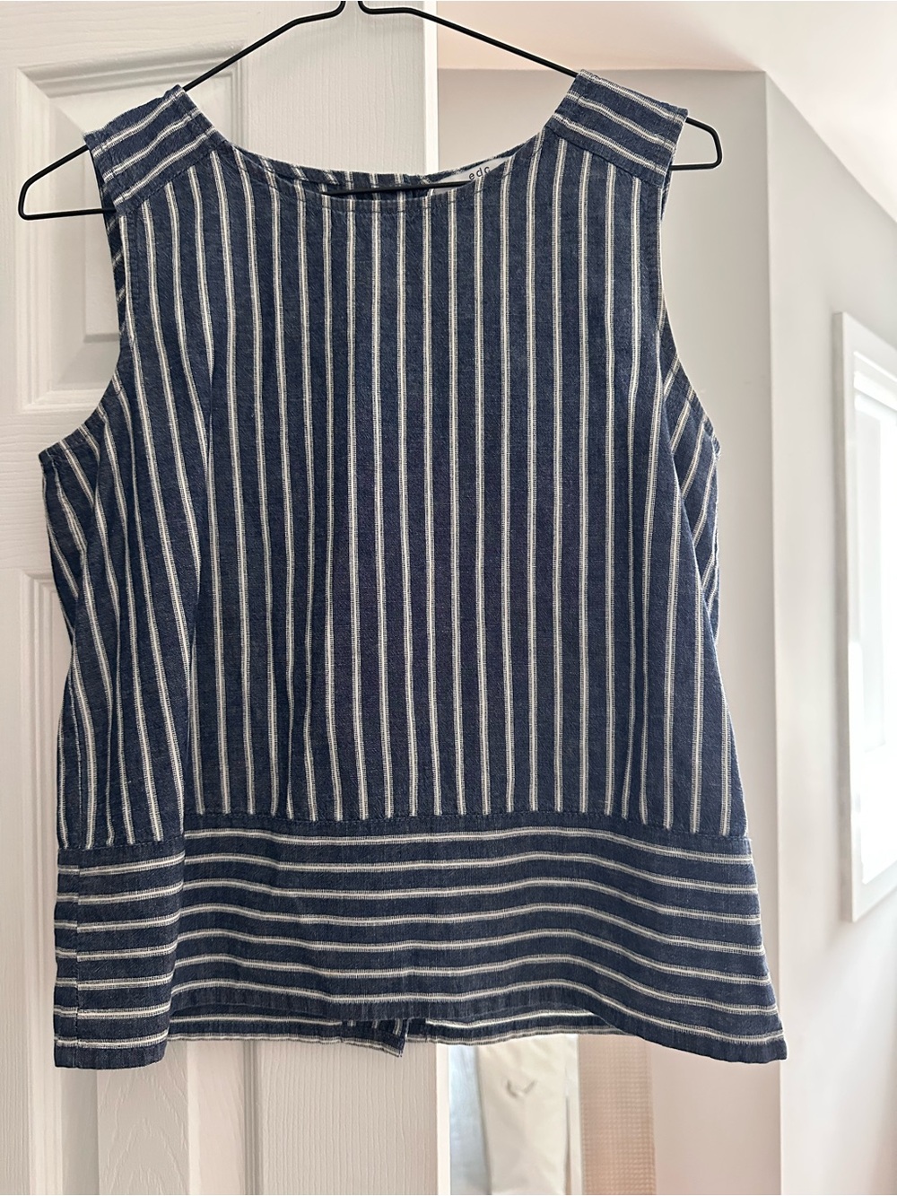 edc by Esprit Striped Navy and Cream Top